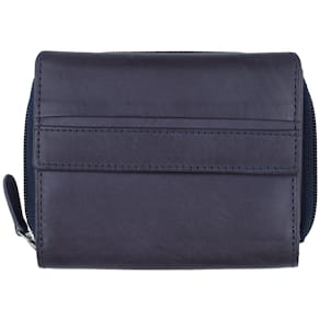 Geldbörse HJP Hallifax Leder RFID, blau
