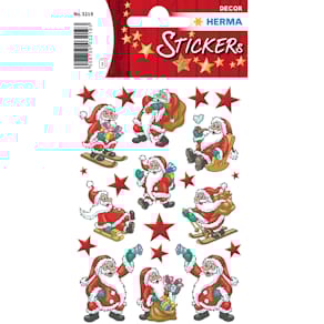 Schmucketikett HERMA Klassisches Weihnachten, Weihnachtsmann, 27 