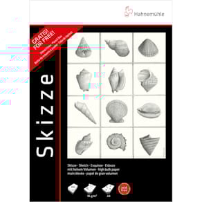 Skizzenblock Hahnemühle Skizze 96, A4, 2x100 Blatt, 96 g/m², weiß
