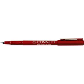 Fineliner Q-CONNECT, 0,4 mm, rood