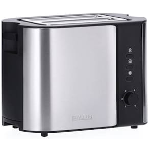 Toaster Severin 2-Scheiben, Edelstahl-schwarz