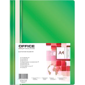 Snelhechtmap OFFICE products, groen, A4