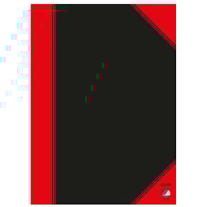 Notesbog A4 sort, 70 g/m2 210x297 mm, pk. 6