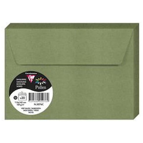 Konvolutt POLLEN 114x162mm grønn (20)