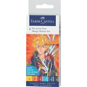 Tuschestift-Set Faber-Castell Pitt Artist, 6 St., Shonen