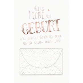 Glückwunschkarte SKORPION Fr. Ereignis Geldschein geprägt