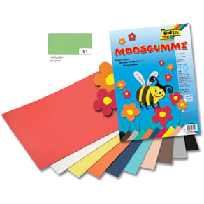 Moosgummi Folia, 2 mm, hellgrün