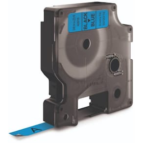 Schriftband DYMO D1 40916, blau/schwarz