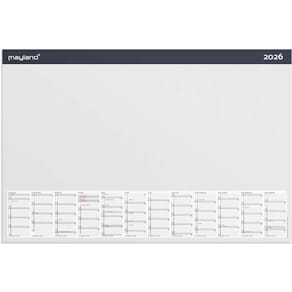 Årskalender Mayland 2026 A2 hvid, FSC Mix