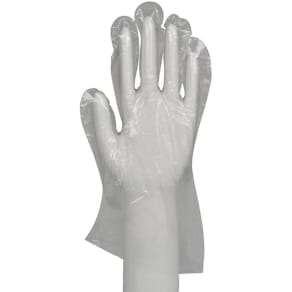 Engangshandsker LDPE ekstra kraftige, transparent, L, 100 stk