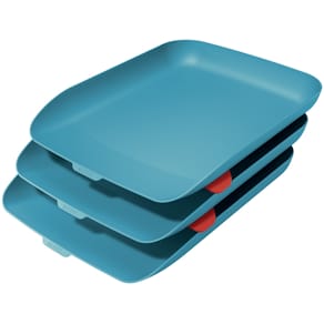 Briefablage Leitz Cosy, A4, 3er Set, blau