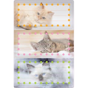 Buchschild HERMA Katzen, 76 x 35 mm, 6 Stück