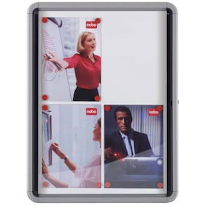 Glasskåp NOBO Premium 4xA4