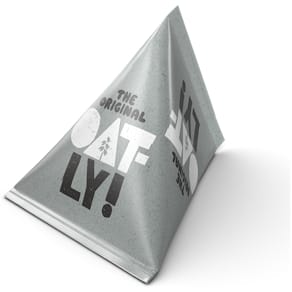 Havredrik Oatly 20 ml portionsbægre, dispenserboks, 100 stk