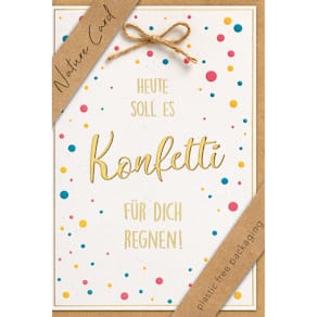 Glückwunschkarte, allgemein, mit Spruch