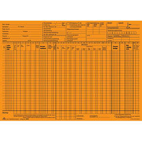 Karteikarte RNK Lohn/Gehalt, orange