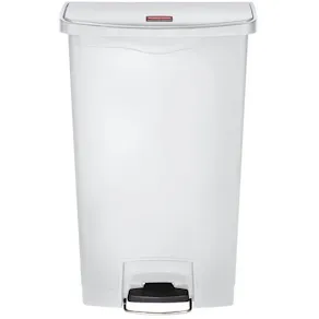 Avfallskärl pedal RUBBERMAID Slim Jim® vit 68L