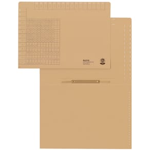 Einstellmappe Leitz 6009, naturbraun, A4, 250 g/m²