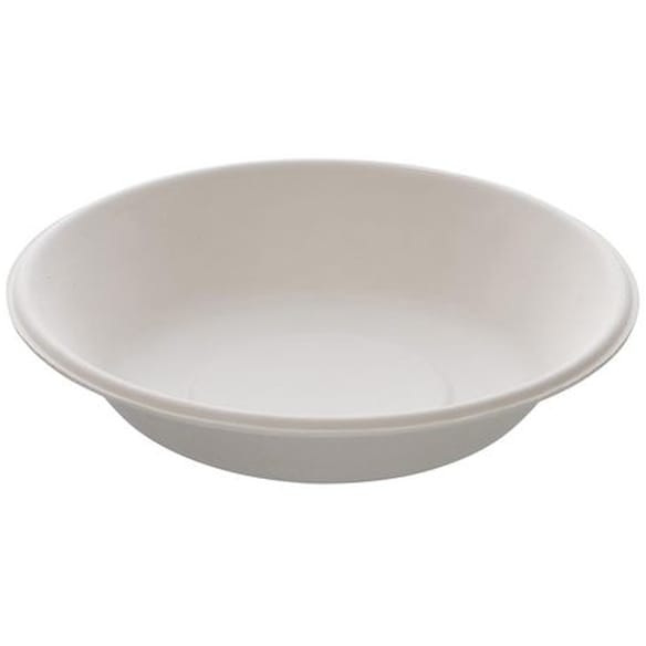 Tallerken bagasse dyp 18cm hvit (50)