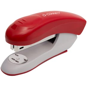 Heftgerät Q-CONNECT, Kunststoff, 20BL, rot/grau