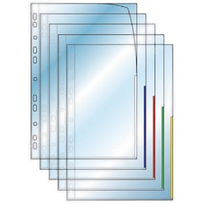 Plastficka Signal A4 0,12mm gul