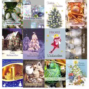 Weihnachtsanhänger Apollo, 4 Stück, sortierte Motive