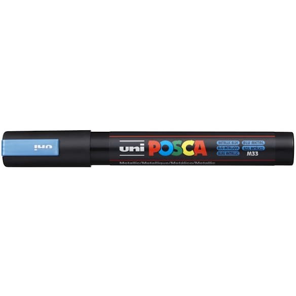 Paintmarker UNI Posca PC-5M met. blå