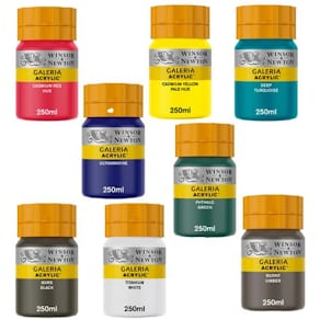 Akrylfärg Galeria, 250ml x 8 färger