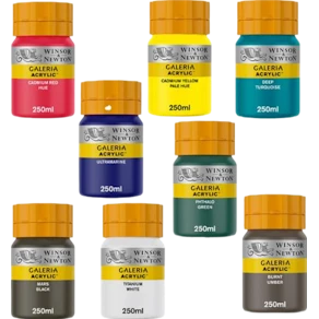 Akrylfärg Galeria, 250ml x 8 färger