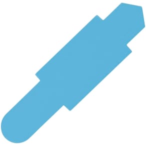 Stecksignal Elba, PVC, hellblau