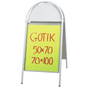 Gatuställ Gotik Vit, 50x70cm
