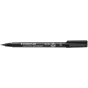OH-Penna Staedtler Lumocolor Svart, sf, permanent, 10st