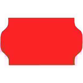 Prismærkningsetiket 32x19 mm G2 rød 5 ruller