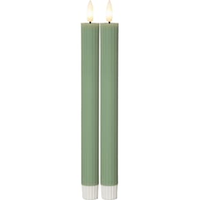 Antikljus STAR T LED 25cm grön 2/fp