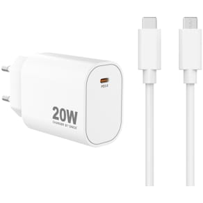 USB-C laddare 20W + USB-C-kabel