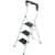 Trittleiter Hailo K75 ComfortLine, Stahl, weiß