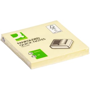 Haftnotizblock Q-CONNECT Z-Quick Notes, gelb, 76 x 76 mm