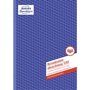 Reisekostenabrechnung Avery Zweckform, A4, 2 x 40 Blatt, SD