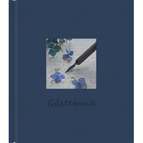 Gästebuch Scriptura, blau, 21x24 cm, 288 Seiten, blanko