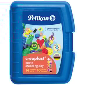 Kinderknete Pelikan creaplast, 10 Farben, blau