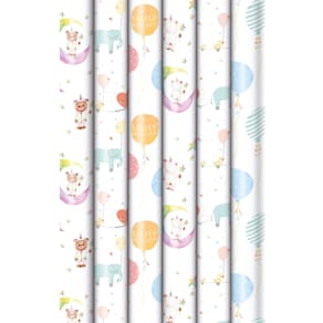 Geschenkpapierrolle ZÖWIE, 2 m x 70 cm, Baby, sortiert