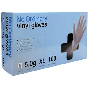 Vinylhandske NO ORDINARY f-fri XL 100/fp