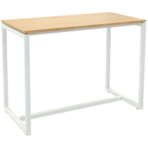 Stehtisch Paperflow EasyDesk, weiß/buche, 150 x 110 x 75 cm