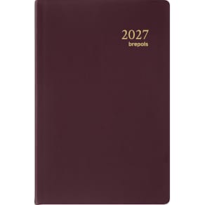 Agenda Brepols Delta Seta, 6-talig, bordeaux, 2026