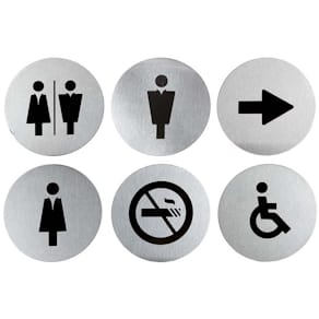 Kridtmarker Securit metallic, aftørrbar, 6 stk