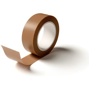 Pakketape PP solvent brun 75mm x 66m, 35µm, kerne 76mm, 24 rl