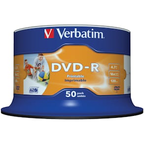 DVD-R VERBATIM 4.7GB Printable 50/fp