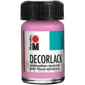 Acryllack Marabu Decorlack, pink, 15 ml (Glas)