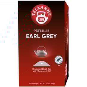Schwarztee TEEKANNE Premium Earl Grey, 20 Beutel à 2g