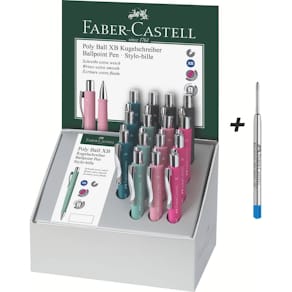 Thekendisplay Faber-Castell Poly Ball XB, sortiert, 15 Stifte +